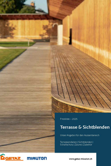 Terrasse und Sichtblenden
